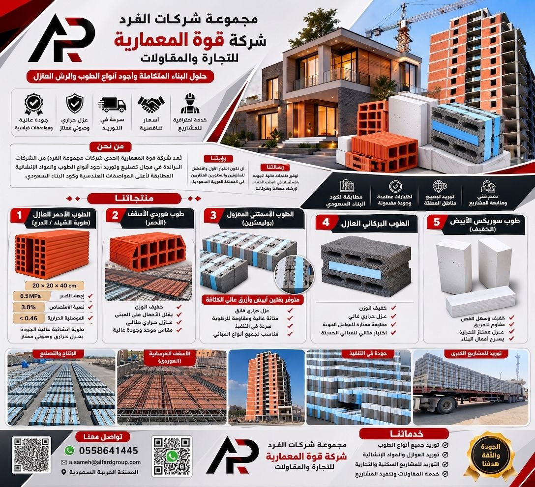 شركة قوة المعمارية للطابوق الأحمر