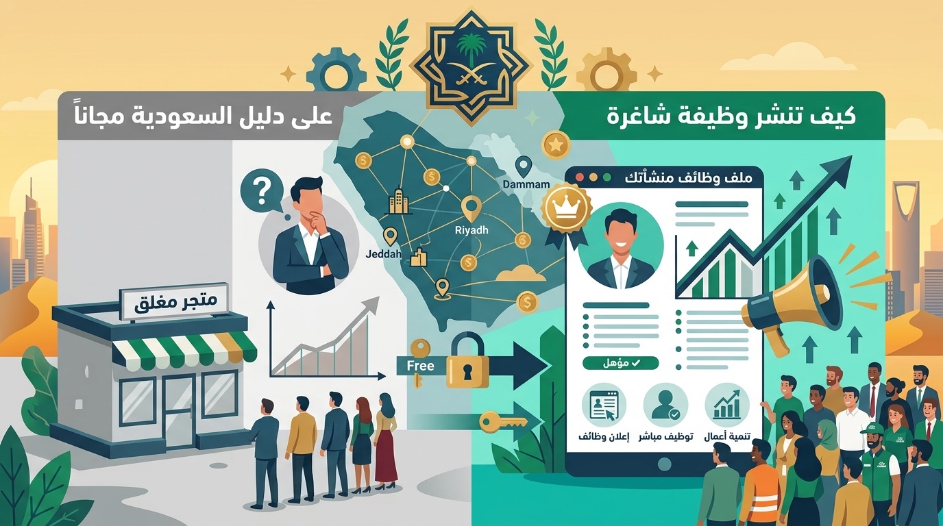 كيف تنشر وظيفة شاغرة على دليل السعودية مجاناً