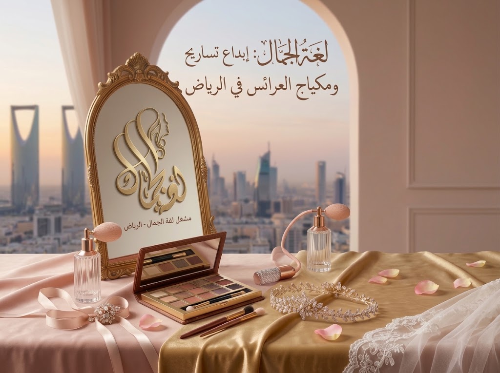 أعمال مشغل لغة الجمال في تساريح ومكياج العرائس بالرياض